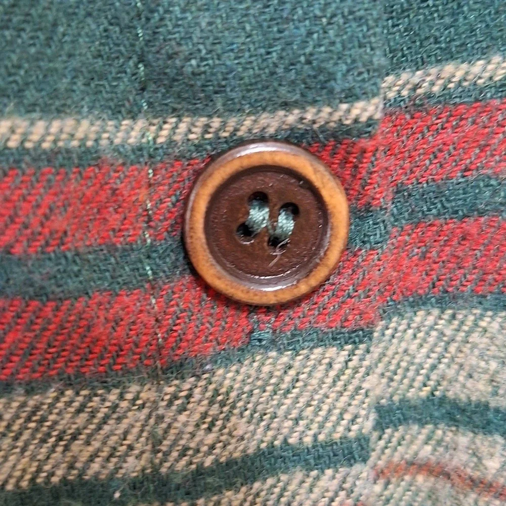 Bloomchic‎ Dress Womens US 26 Multicolor Plaid Midi  Long Sleeve Arc Hem Pockets - Picture 8 of 11